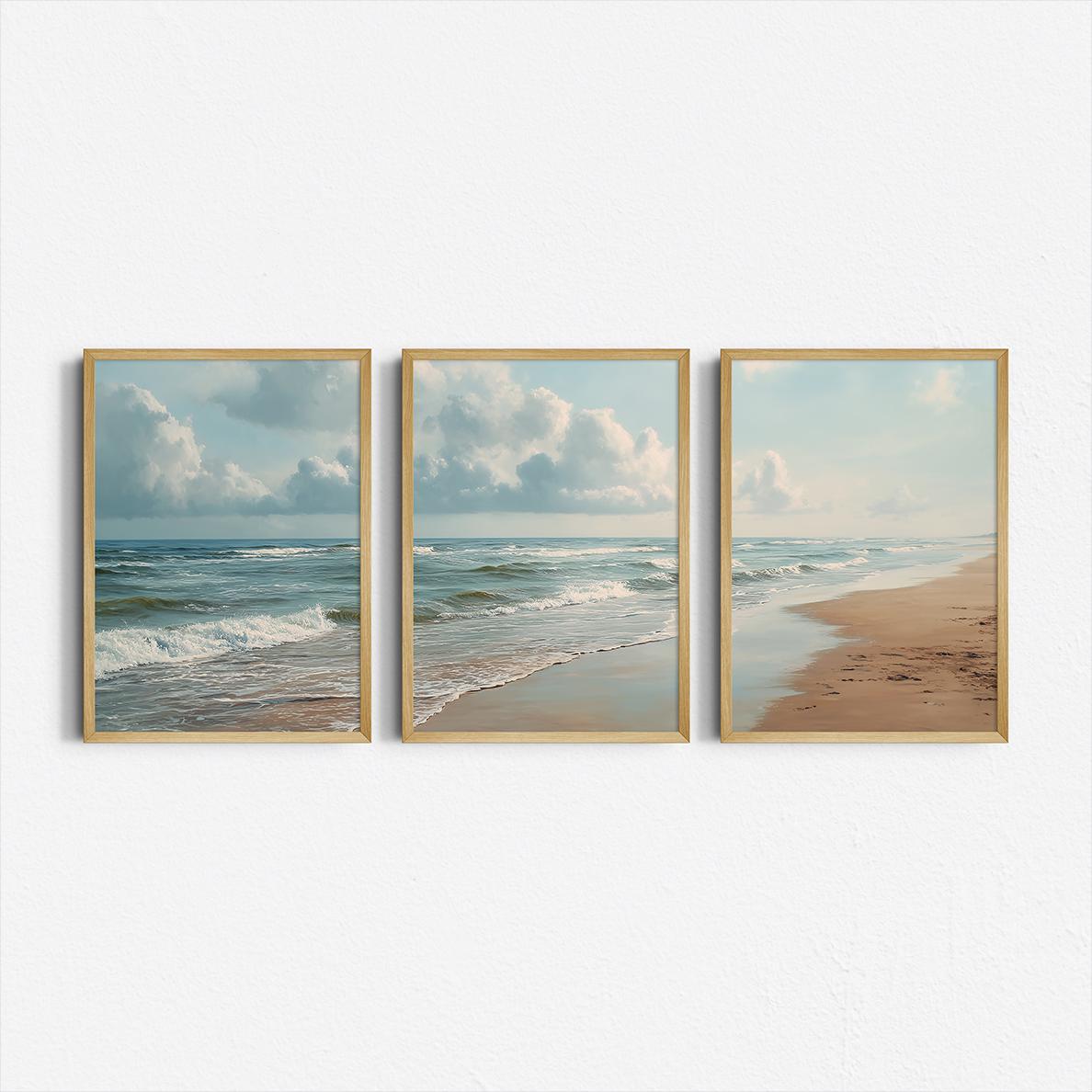 Photography Kit - Set of 3 Ocean Beach Triptych