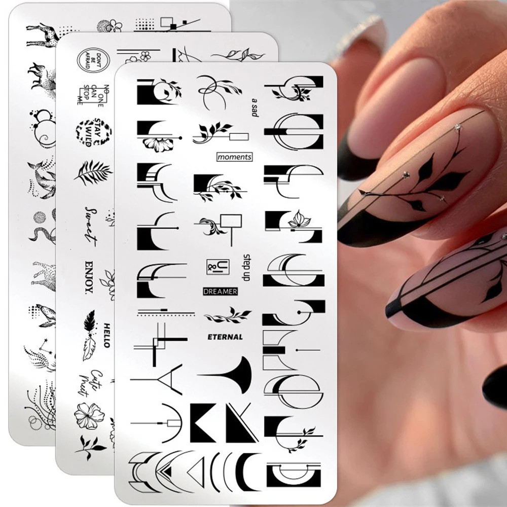 Photography Geometry - 1PC Geometric Pattern Nail Stamping Plate