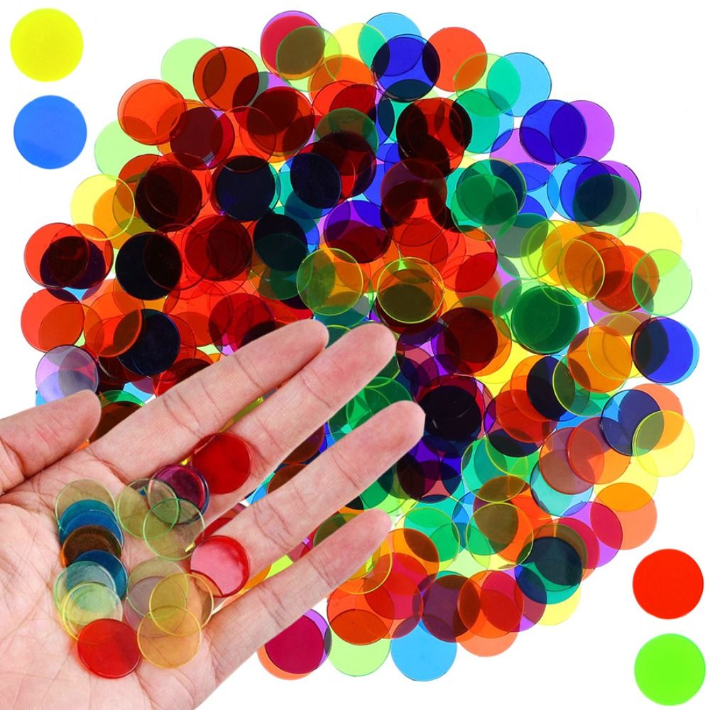 Color Checker Card - 100Pcs New Plastic Round Counting Chips
