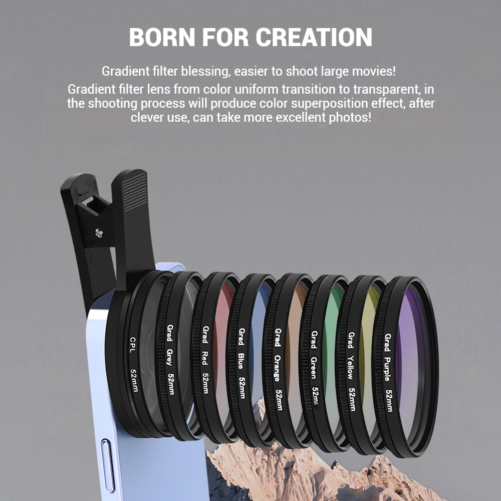 52MM Mobile Phone Lens Univers - огляд і ціна Photography Xiaomi