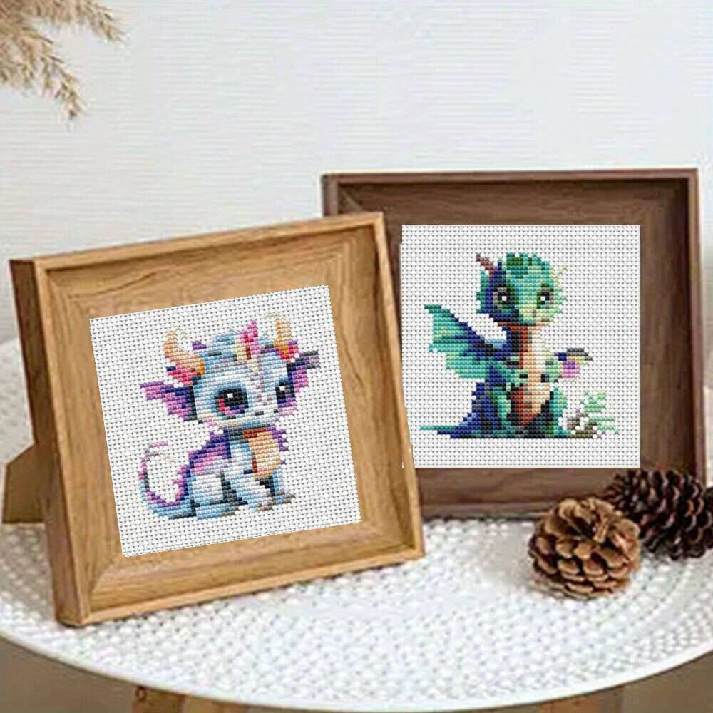 12Pcs Dragon Cross Stitch 11CT - огляд і ціна Photography Geometry