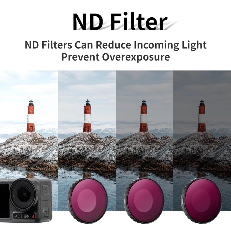 DJI Osmo Action 5pro/4 Filter  - огляд і ціна Nd Filter Set