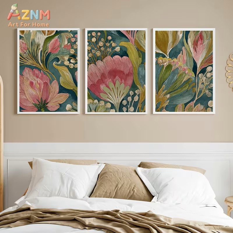 3PCS Teal Blue Pink Botanical  - огляд і ціна Photography Kit