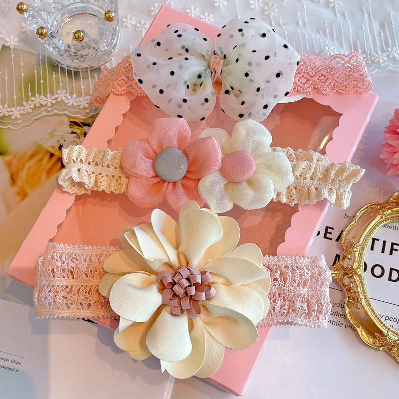 3Pcs/Lot Lace Bow Baby Headban - огляд і ціна Photography Still Life