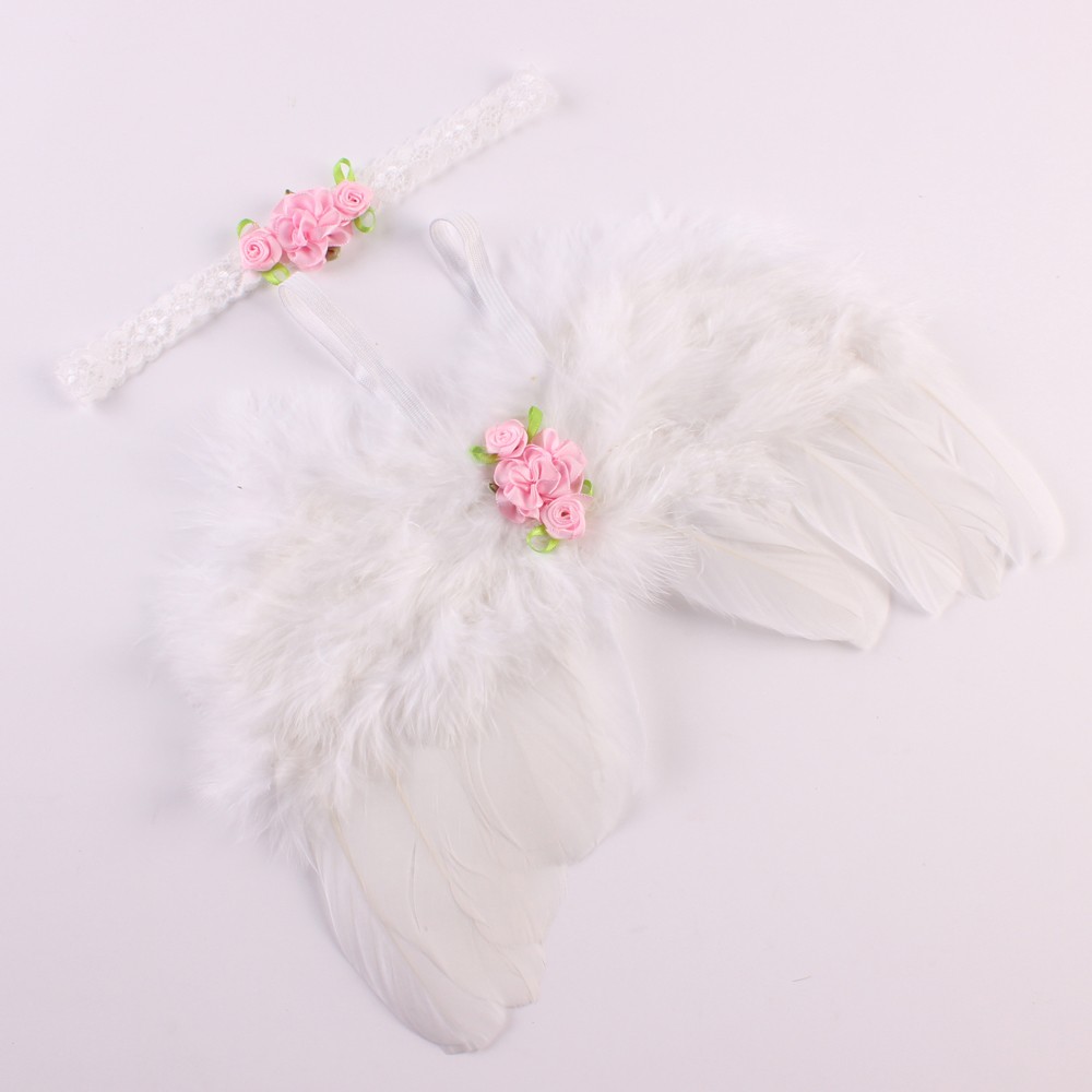 2pcs/set Cute Newborn Angel Fe - огляд і ціна Photography Still Life