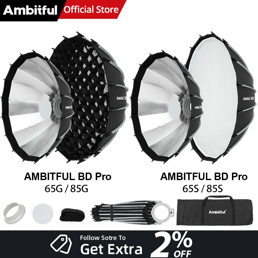 AMBITFUL BDPro 65cm 85cm Studi - огляд і ціна Beauty Dish Softbox