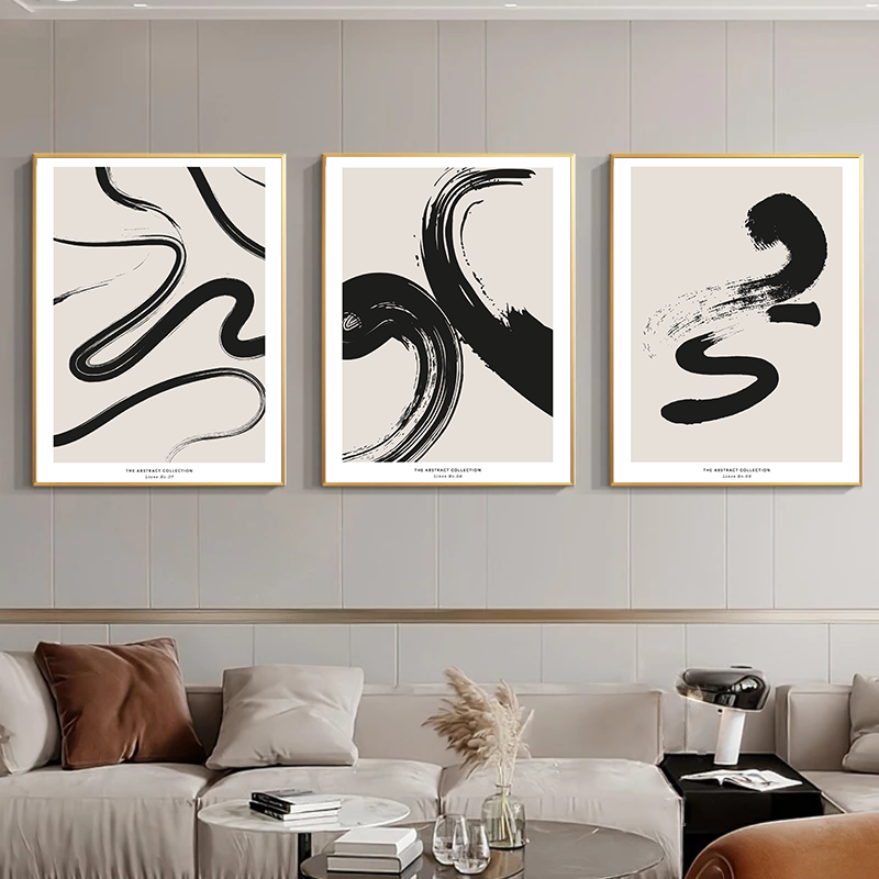 Minimalist Paint Strokes Abstr - огляд і ціна Photography Geometry