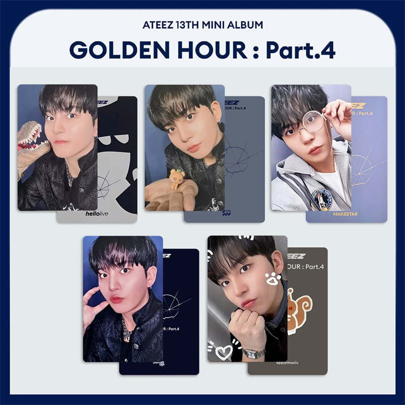 ATEEZ 5pcs/set GOLDEN HOUR 4 N - огляд і ціна Photography News