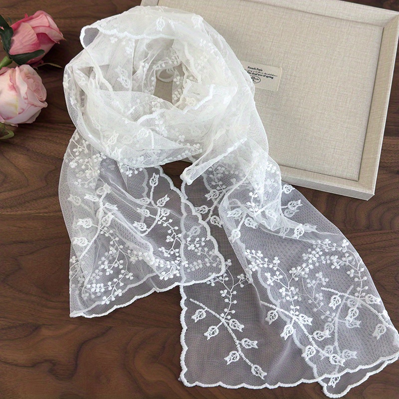 Exquisite Embroidered Lace Sca - огляд і ціна Photography News