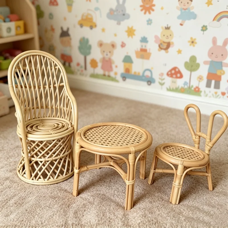 1pc Rattan Wood Handmade Woven - огляд і ціна Photography Still Life