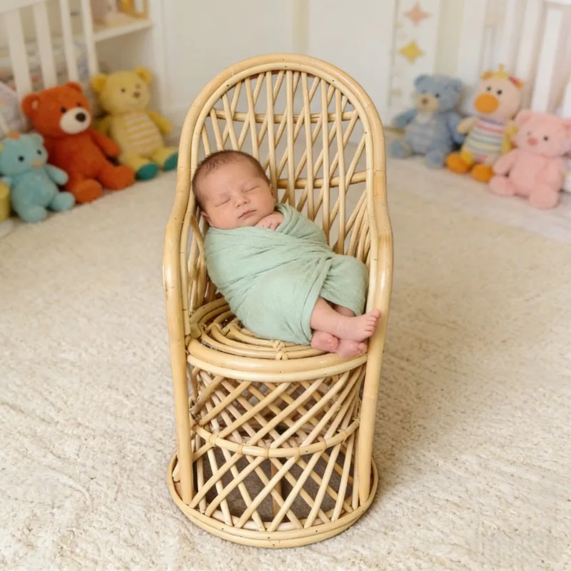 1pc Rattan Wood Handmade Woven - огляд і ціна Photography Still Life