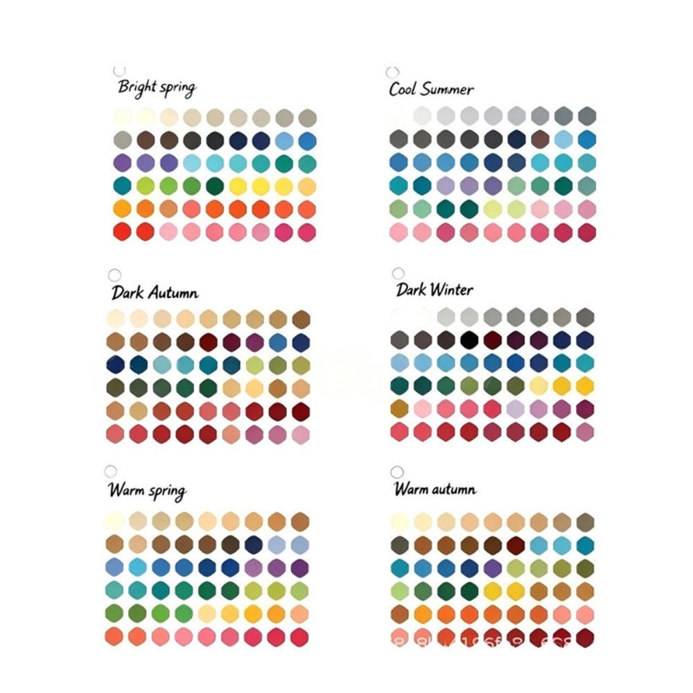 6PCS Acrylic Seasonal Color Se - огляд і ціна Color Checker Card