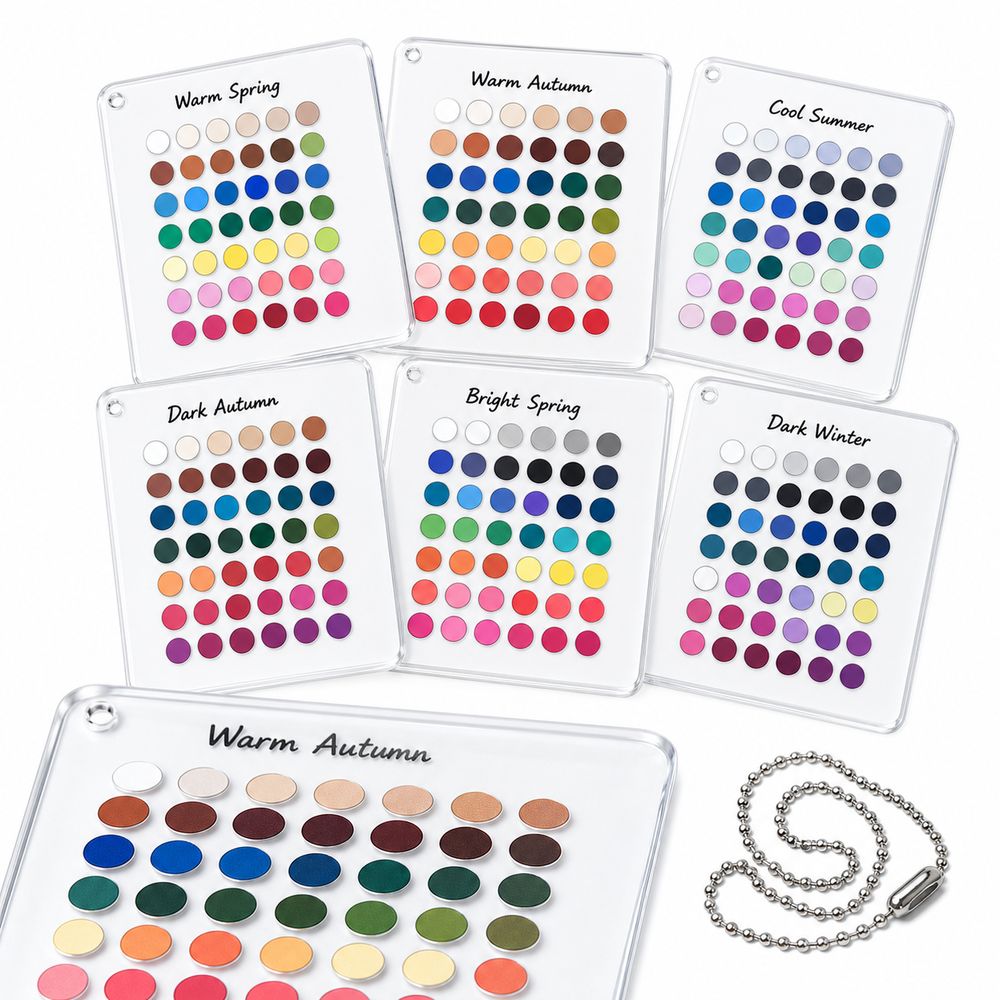 6PCS Acrylic Seasonal Color Se - огляд і ціна Color Checker Card